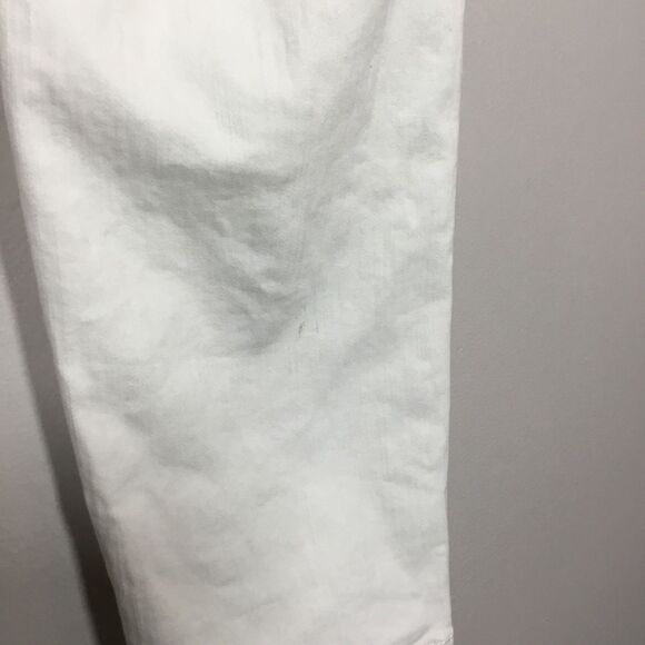 Vintage American brand creamy white distressed jeans waist 34” inner leg 25 1/2” - Picture 6 of 8